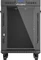 Lanberg 19" Rackschrank 15HE, LCD, freistehend, Flat Pack, V2, Glastür, IP20, RAL 9004, 600mm tief Vorschaubild