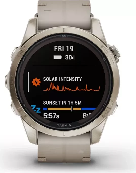 Garmin Fenix 7S Pro Sapphire Solar light sand/soft gold