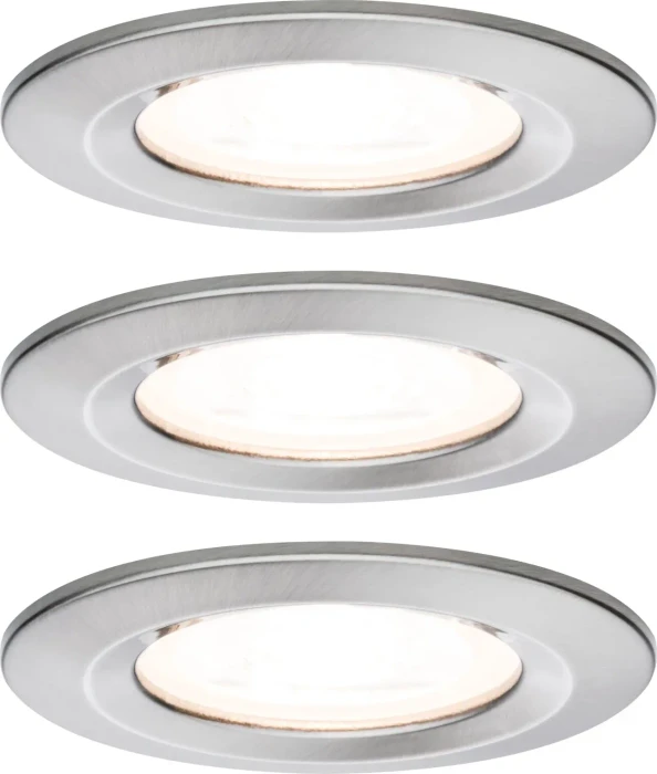 Paulmann LED Nova rund starr GU10 Alu 6.5W Einbauleuchte