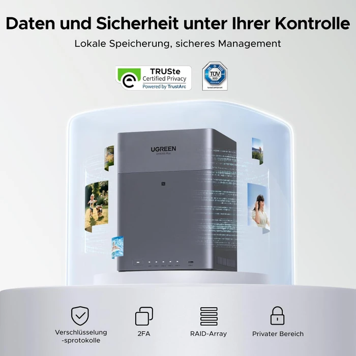 Ugreen NASync DH4300 Plus, 8GB RAM, 1x RJ-45 2.5GBase-T, 1x USB-C 3.0
