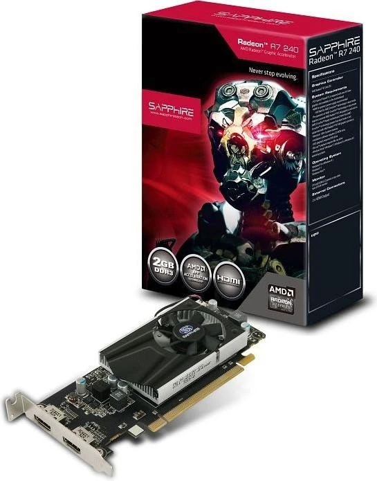Sapphire Radeon R7 240, 2GB DDR3, 2x HDMI, lite retail