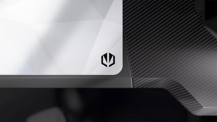 Endorfy Crystal Onyx White L, 450x400mm, Motiv weiß/grau
