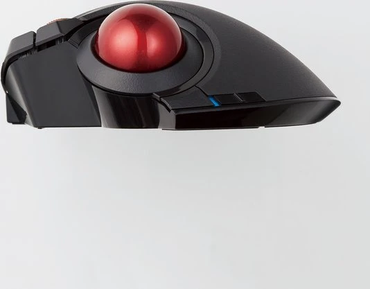 Elecom EX-G Pro M-XPT1MRXBK Trackball schwarz/rote Kugel, Rechtshänder, USB-A/Bluetooth
