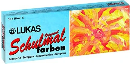 Nerchau Lukas Schulmalfarben, 13 Farben, 18ml