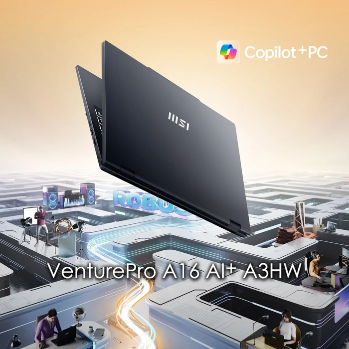 MSI VenturePro A16 AI+ A3HWEG-003, Solid Gray, Ryzen AI 7 350, 16GB RAM, 1TB SSD, GeForce RTX 5050, DE