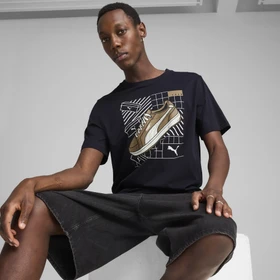 Puma Graphics Sneaker T-Shirt kurzarm new navy (Herren)