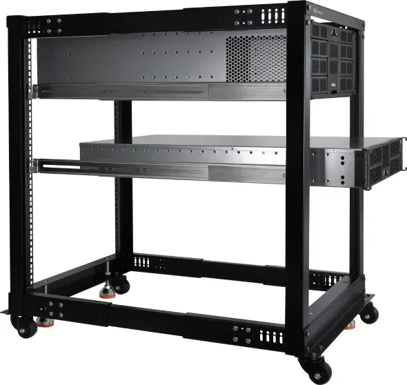 Alphacool ES 19" Open Frame Serverrack 15HE, tiefenvariabel, 1105mm tief