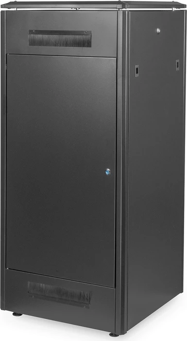 Digitus Professional Unique Serie Serverschrank 26HE, Sicherheitsglastür, IP2X, schwarz, 600mm tief