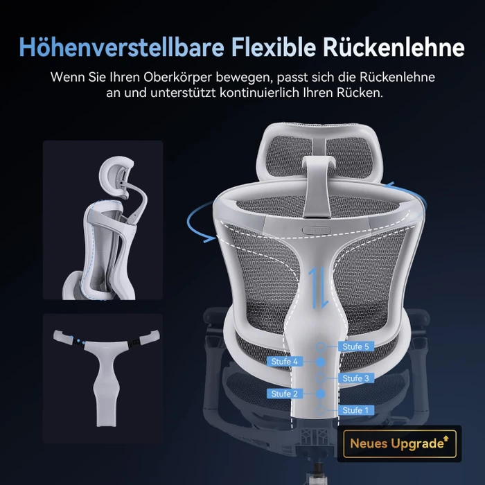 Sihoo Doro C300 Pro Ergonomischer Bürostuhl, weiß