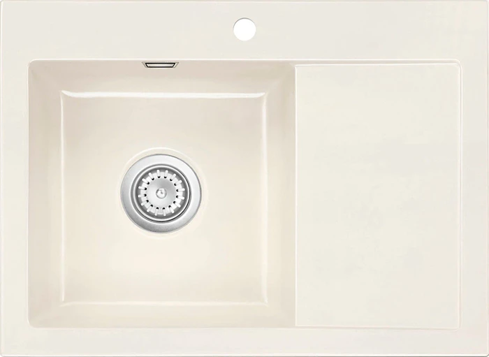 systemceram Mera 70 F Einbau Becken links magnolie