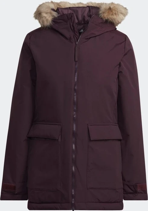 adidas Utilitas Hooded Mantel shadow maroon (Damen)