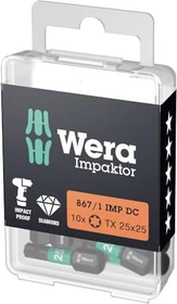 Wera 867/1 IMP DC Impaktor Torx Bit 1/4", T20x25mm, 1 Stück