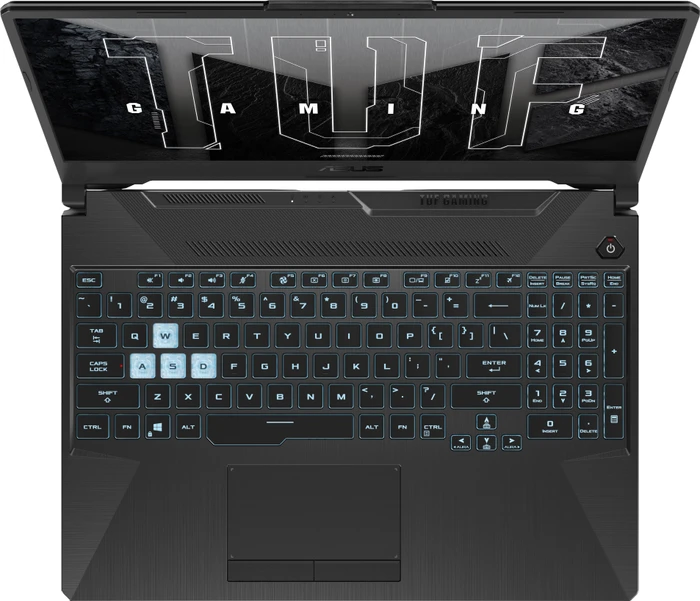 ASUS TUF Gaming F15 FX506HF-HN014, Graphite Black, Core i5-11400H, 8GB RAM, 512GB SSD, GeForce RTX 2050, DE