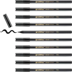 edding 1340 Pinselstift schwarz, 10er-Pack