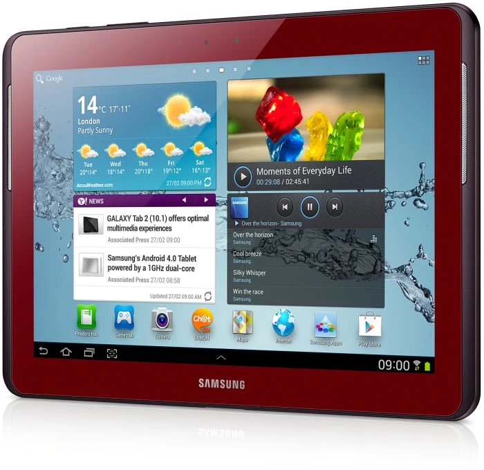 Samsung Galaxy Tab 2 10.1 P5110, rot, 16GB