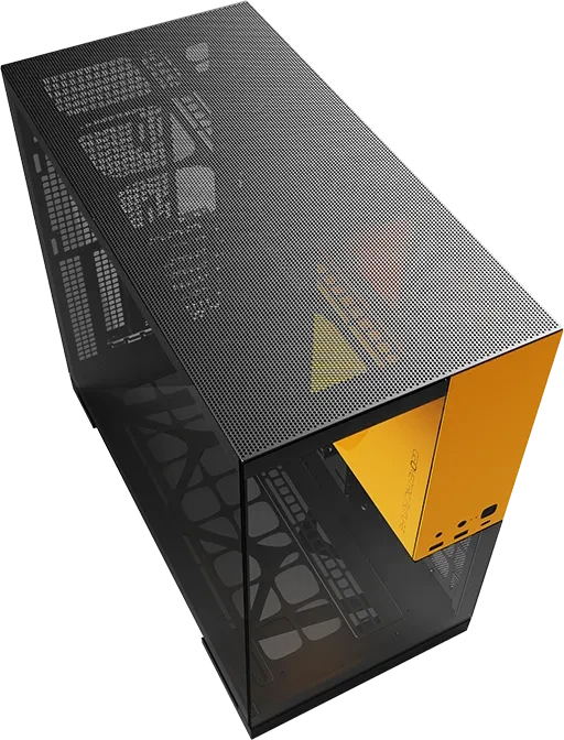 Geometric Future Model 5 Black/Yellow, Glasfenster
