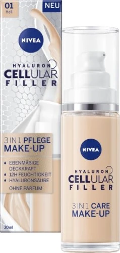 Nivea Hyaluron Cellular Filler 3in1 Pflege Make-Up, 30ml