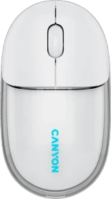 Canyon OnClick 24 Dual-Mode Wireless Mouse weiß, USB/Bluetooth (CNS-CMSW24W)