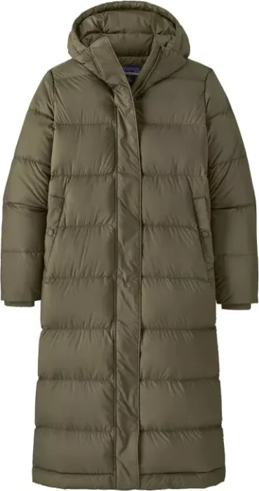 Patagonia Silent Down Long Funktionsmantel basin green (Damen)