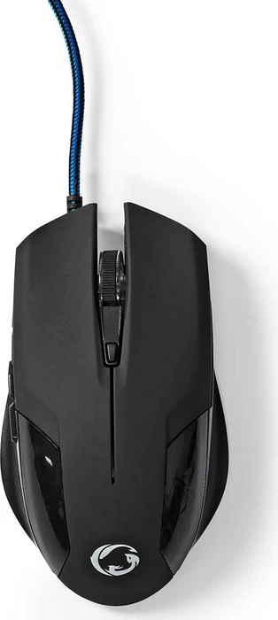 Nedis Gaming Mouse und Mousepad Set, schwarz, USB