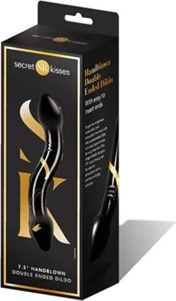 Secret Kisses 7.5" Handblown Double Ended Dildo
