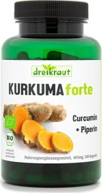 dreikraut Bio-Kurkuma forte Kapseln, 160 Stück