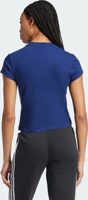 adidas Essentials Slim T-Shirt kurzarm dark blue (Damen)