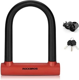 Rockbros RKS610-BK Bügelschloss, Schlüssel rot