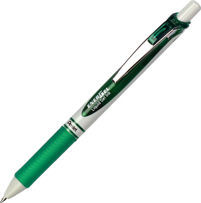 Pentel EnerGel Eco BL77E Gelroller grün/weiß, 12er-Pack