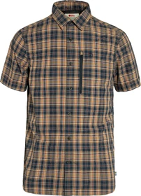 Fjällräven Abisko Hike Hemd kurzarm dark navy/buckwheat brown (Herren)