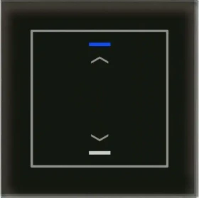 MDT Glastaster II Light 1-fach schwarz, Symbol Auf/Ab