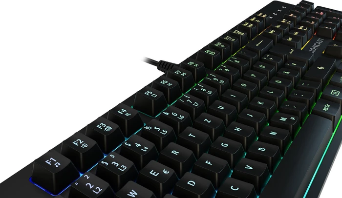 Lioncast LK100 RGB Gaming Tastatur, USB, DE
