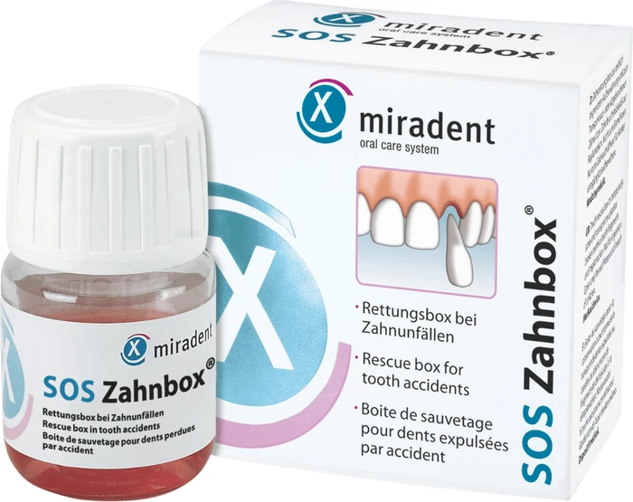 Miradent Zahnrettungsbox SOS Zahnbox, 1 Stück