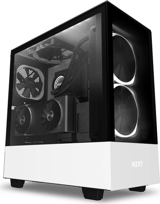 NZXT H510 Elite, weiß, Glasfenster