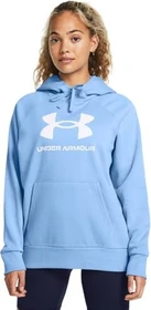 Under Armour Rival Fleece Logo Hoodie horizon blue/white (Damen)