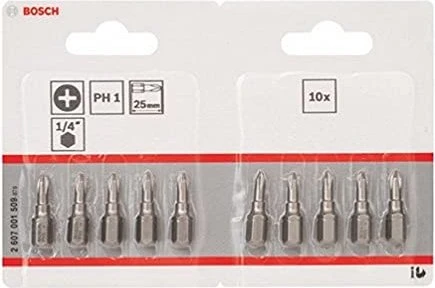 Bosch Professional Extra Hart Kreuzschlitz Bit 1/4" PH