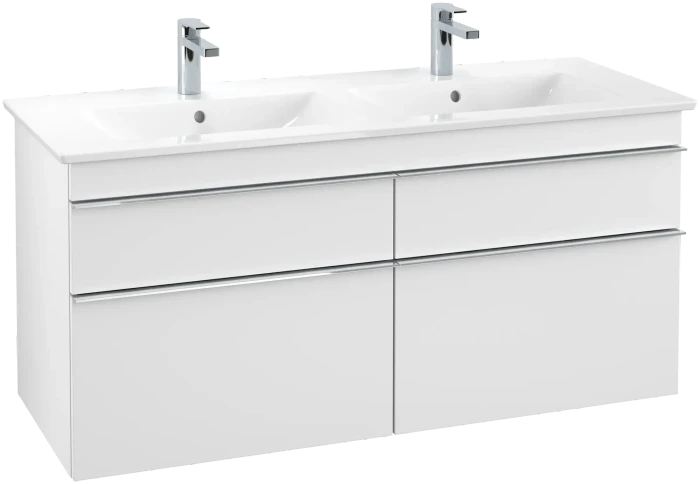 Villeroy & Boch Venticello Waschbeckenunterschrank für Becken mittig 4 Auszüge 1253x590x477mm white matt/chrome
