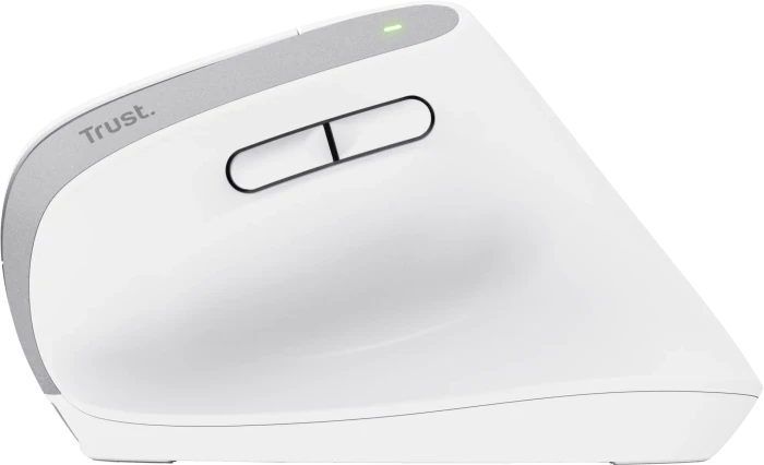 Trust Bayo+ Multidevice Ergonomic Wireless Mouse weiß, ECO zertifiziert, USB/Bluetooth