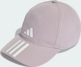 adidas 3-Streifen Aeroready Running Training Baseball Kappe preloved fig/white