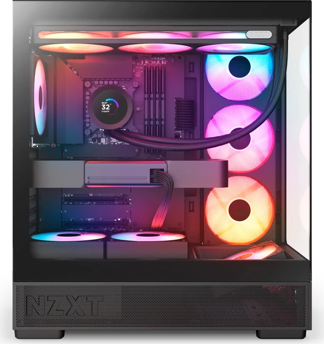 NZXT S5 RGB Black, Glasfenster