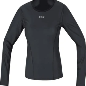 Gore Wear Gore Windstopper Base Layer Thermo Funktionsshirt langarm schwarz (Damen)