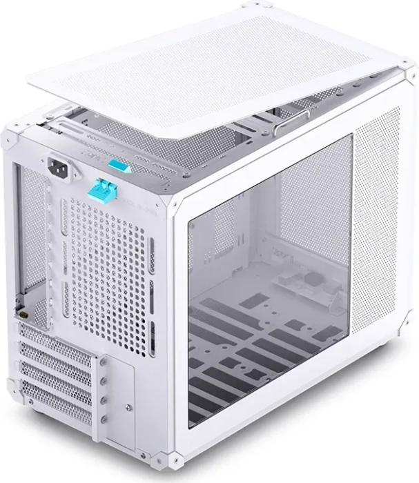 Jonsbo C6 MAX White, weiß, Glasfenster