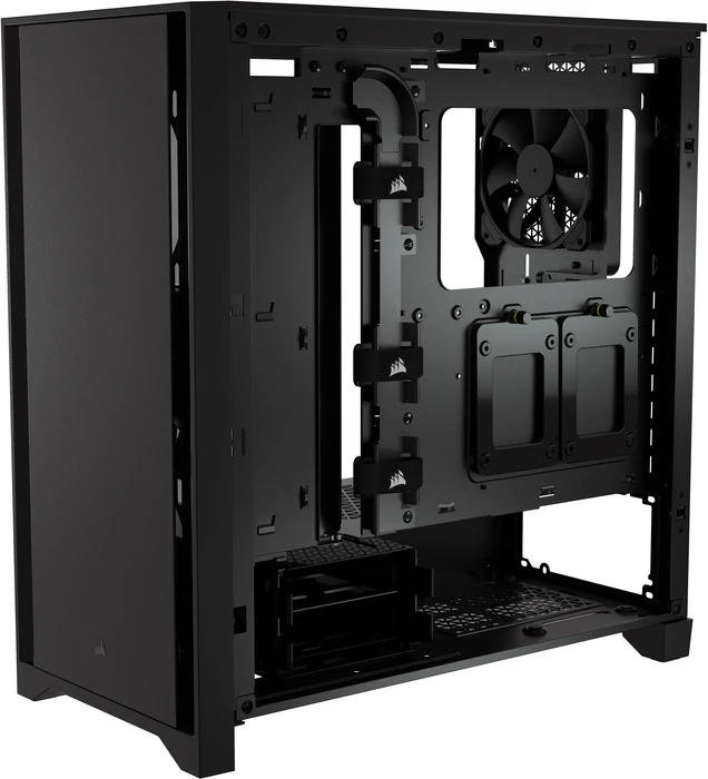 Corsair 4000D, schwarz, Glasfenster