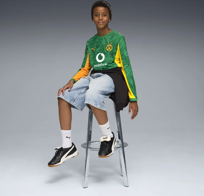 Puma BVB Borussia Dortmund Replica 2025/2026 Torwarttrikot langarm grün (Junior)
