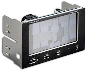 AeroCool Touch 2000, 2x 5.25" Dualbay Lüftersteuerung 4-Kanal