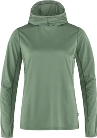 Fjällräven Abisko Sun-Hoodie Funktionsshirt langarm patina green (Damen)