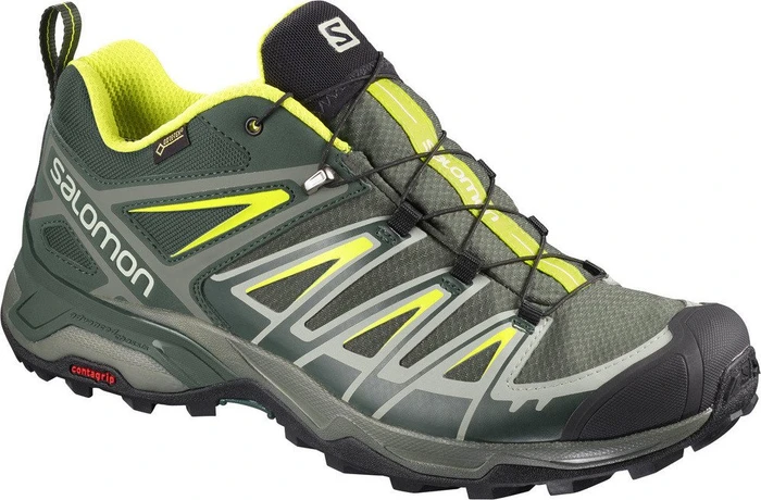 Salomon X Ultra 3 GTX castor gray/darkest spruce/acid lime (Herren)