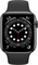 Apple Watch Series 6 (GPS) 44mm Aluminium space grau mit Sportarmband schwarz Vorschaubild