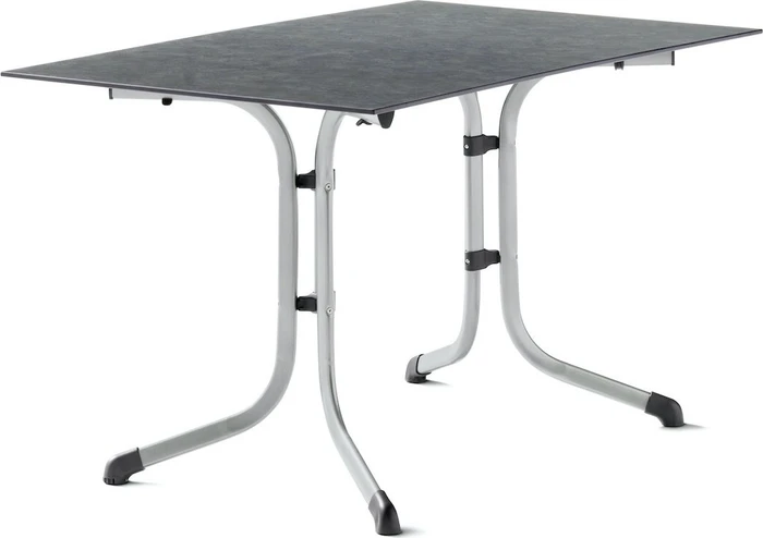 Sieger Boulevard Polytec Klapptisch 120x80cm graphit/schieferdekor anthrazit