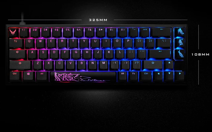 PowerColor X Ducky One 2 SF RGB Special Edition, Kailh Box WHITE, USB, US